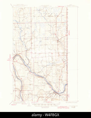 Maine USGS Mappa storico Fort Fairfield 460402 1933 62500 Restauro Foto Stock