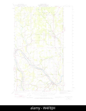 Maine USGS Mappa storico Fort Fairfield 460405 1951 62500 Restauro Foto Stock