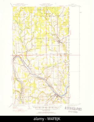 Maine USGS Mappa storico Fort Fairfield 460403 1951 62500 Restauro Foto Stock