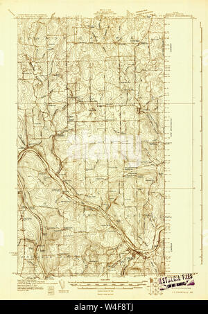 Maine USGS Mappa storico Fort Fairfield 807493 1930 48000 Restauro Foto Stock