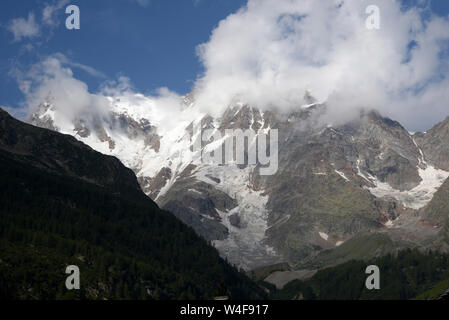 L'Italia, Piemonte, Macugnaga Monte Rosa e la valle Walser Foto Stock