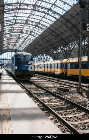 Nei dintorni di Praga - La Stazione Ferroviaria principale Foto Stock