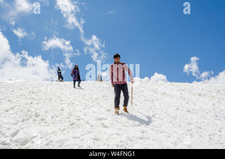 Gulmarg Gondola Fase 2 / Apharwat picco, Gulmarg, Jammu e Kashmir India Foto Stock