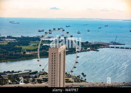 Aletta di filatoio di Singapore Foto Stock