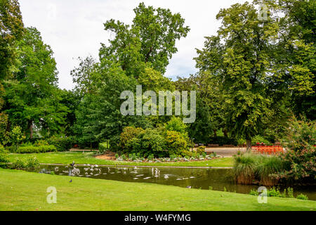 Giardino botanico di Nantes. Loire-Atlantique. Pays de la Loire. Francia Foto Stock