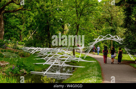 Giardino botanico di Nantes. Loire-Atlantique. Pays de la Loire. Francia Foto Stock