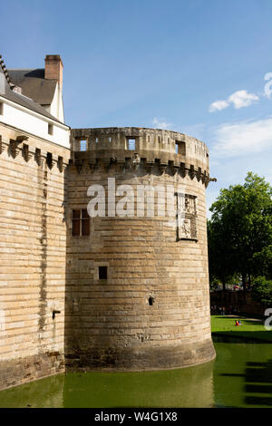 Nantes. Château des Ducs de Bretagne, Castello dei Duchi di Bretagna, Loire Atlantique. Pays de la Loire. Francia Foto Stock