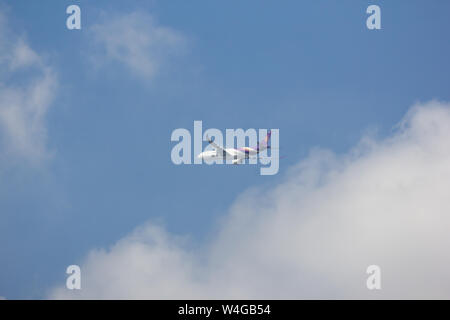 Licciana Nardi, Italia - 17 Luglio 2019: HS-TEU Airbus A330-300 di Thai Airways. In Volo Chiang Mai a Bangkok. Foto Stock