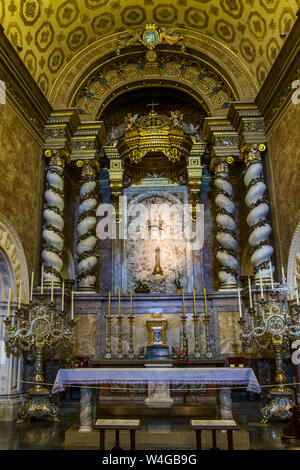 Maiorca, In der Kirche vom Kloster Santuari de Sant Salvador, Mallorca, Spanien Foto Stock