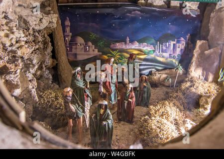 Maiorca, Miniatur-Szenen, Kirche Santuari de Sant Salvador, Mallorca, Spanien Foto Stock