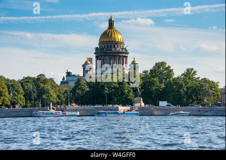 La Cattedrale di San Isacco, San Pietroburgo, Russia Foto Stock