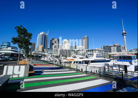 Porto di Auckland, Nuova Zelanda Foto Stock