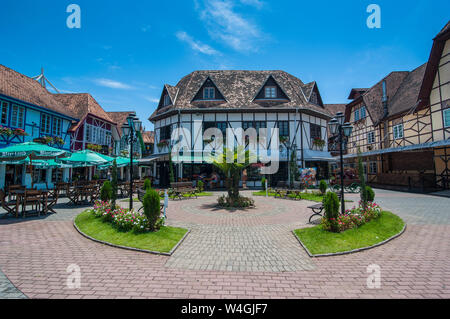 Oktoberfest area nella città tedesca di Blumenau, Brasile Foto Stock