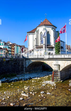 Sankt Maurizio chiesa, Appenzell, Svizzera Foto Stock