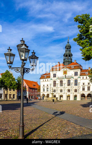 Visualizzare al municipio, Lueneburg, Germania Foto Stock