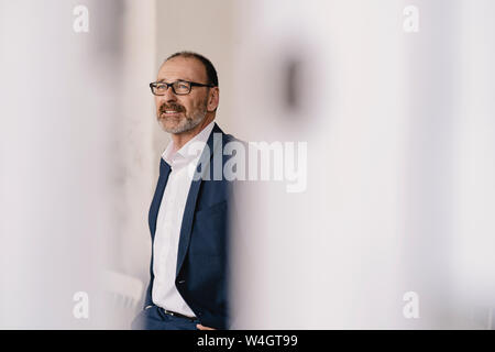 Imprenditore matura in un cafe Foto Stock