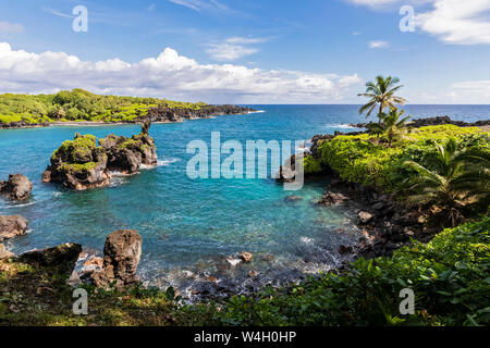 Waianapanapa State Park, Maui, Hawaii, STATI UNITI D'AMERICA Foto Stock