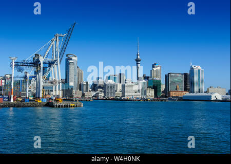 Skyline di Auckland, Nuova Zelanda Foto Stock