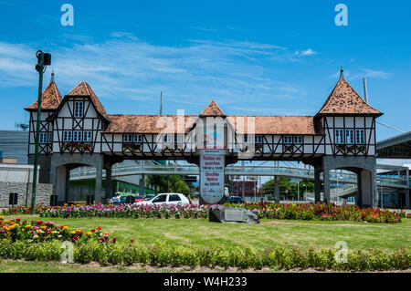 Oktoberfest area nella città tedesca di Blumenau, Brasile Foto Stock