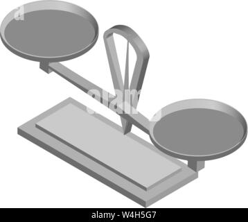 Il peso di ribaltamento bilancia per il peso e il confronto Illustrazione Vettoriale