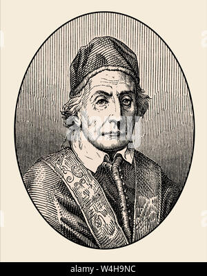 Papa Clemente XII, Clemens XII, nato Lorenzo Corsini, Papa dal 12 luglio 1730 fino alla sua morte in 1740 Foto Stock