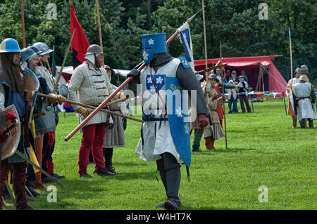 Un medievale rievocazione giorno in Lanark Foto Stock