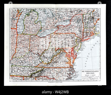 1900 Meyer mappa Foto Stock