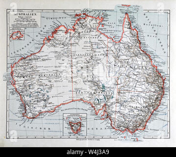 1900 Meyer mappa Foto Stock