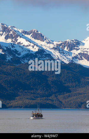 Il rame del delta del fiume, Chugach National Forest, Cordova, Alaska. Foto Stock