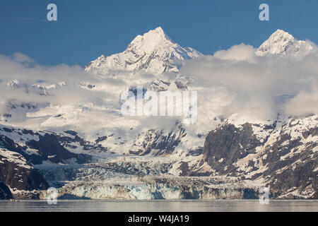 John Hopkins ghiacciaio, il Parco Nazionale di Glacier Bay, Alaska. Foto Stock