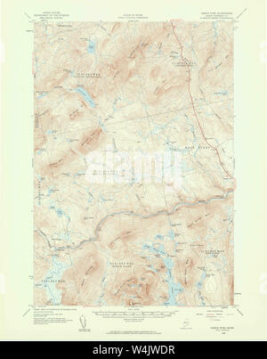 Maine USGS Mappa storica Pierce Pond 306719 1958 62500 Restauro Foto Stock