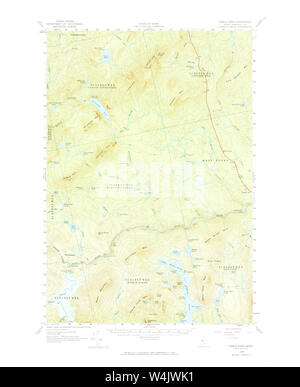 Maine USGS Mappa storica Pierce Pond 460749 1958 62500 Restauro Foto Stock