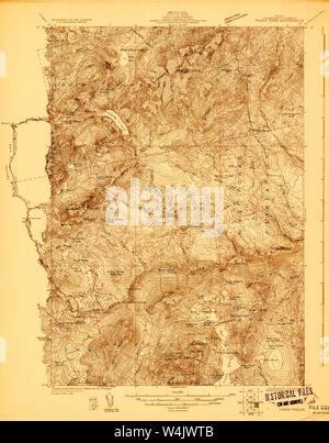 Maine USGS Mappa storica Pierce Pond 807623 1925 48000 Restauro Foto Stock