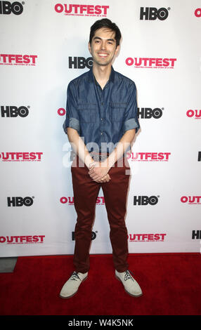 Hollywood, CA. 23 Luglio, 2019. James Sweeney al 2019 Outfest Los Angeles LGBTQ Film Festival centrotavola rivoluzionarie Screening di 'diritto' a Linwood Dunn Theatre in Hollywood, la California il 23 luglio 2019. Credito: Faye Sadou/media/punzone Alamy Live News Foto Stock