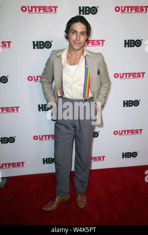 Hollywood, CA. 23 Luglio, 2019. Logan Huffman, al 2019 Outfest Los Angeles LGBTQ Film Festival centrotavola rivoluzionarie Screening di 'diritto' a Linwood Dunn Theatre in Hollywood, la California il 23 luglio 2019. Credito: Faye Sadou/media/punzone Alamy Live News Foto Stock