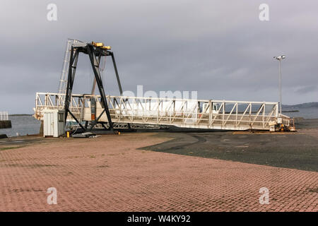 Irvine Harbour con barche e yacht in esso Foto Stock