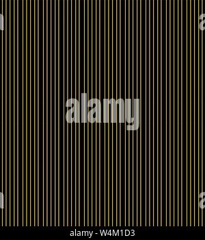 Geometrica modello astratto di nero e oro strisce verticali Illustrazione Vettoriale