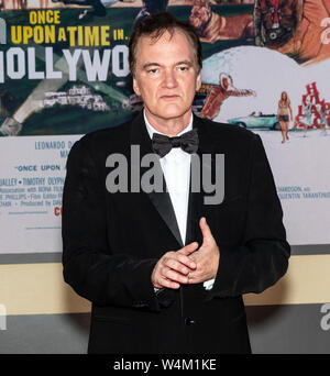 Los Angeles, CA - Luglio 22, 2019: Quentin Tarantino assiste il Los Angeles Premiere di " una volta a Hollywood" tenutasi presso la TCL Teatro Cinese Foto Stock
