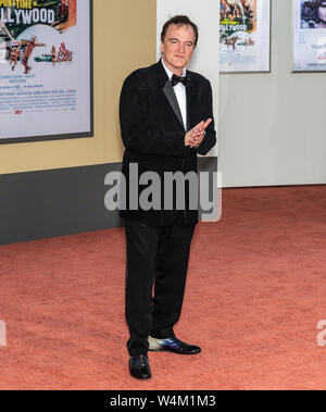Los Angeles, CA - Luglio 22, 2019: Quentin Tarantino assiste il Los Angeles Premiere di " una volta a Hollywood" tenutasi presso la TCL Teatro Cinese Foto Stock