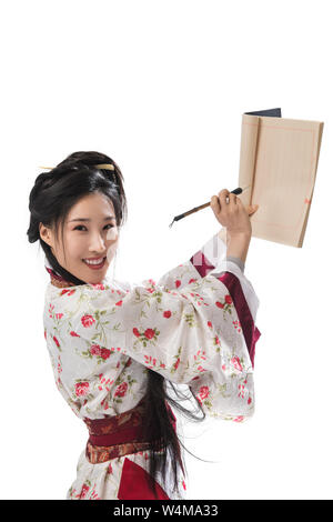Costume antico di scrittura di bellezza Foto Stock