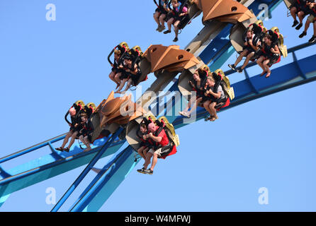 Roller Coaster Ride Foto Stock