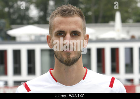 16 luglio 2019, della Renania settentrionale-Vestfalia, Colonia: Calcio, Bundesliga: 1 FC Colonia sessione di foto per la stagione 2019/20. Player Dominick Drexler. Foto: Foto Unger/dpa Foto Stock