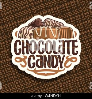 Il logo del vettore per il cioccolato Candy Illustrazione Vettoriale