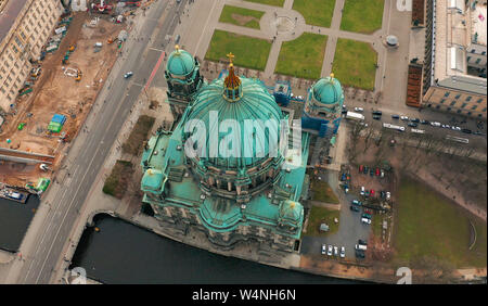 Vista aerea. la cattedrale di Berlino Foto Stock