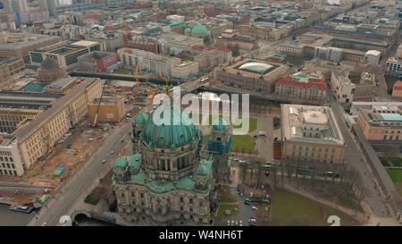 Vista aerea. la cattedrale di Berlino Foto Stock
