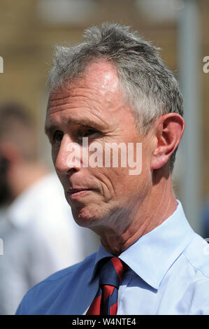 Londn, UK, 24 luglio 2019 Nigel Evans MP per Ribble Valley, nel Lancashire. I politici di Westminster il giorno Boris Johnson ha nominato primo ministro. Credito: JOHNNY ARMSTEAD/Alamy Live News Foto Stock