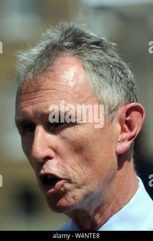 Londn, UK, 24 luglio 2019 Nigel Evans MP per Ribble Valley, nel Lancashire. I politici di Westminster il giorno Boris Johnson ha nominato primo ministro. Credito: JOHNNY ARMSTEAD/Alamy Live News Foto Stock