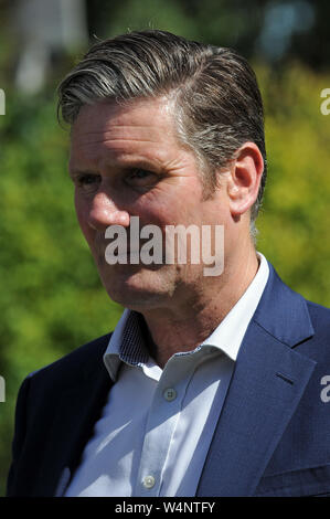 Londn, UK, 24 luglio 2019 Sir Keir Starmer, membro del Parlamento di Holborn e St Pancras . I politici di Westminster il giorno Boris Johnson ha nominato primo ministro. Credito: JOHNNY ARMSTEAD/Alamy Live News Foto Stock