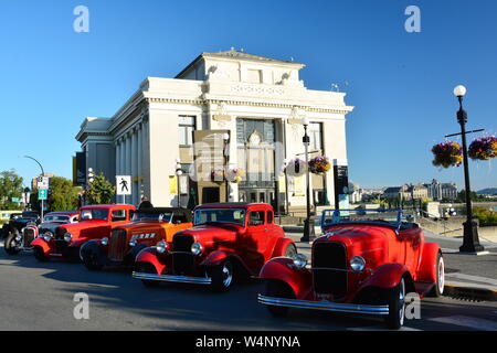 Automobili classiche a Victoria per Deuce Coupe giorni. Foto Stock