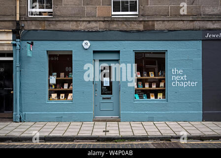 Il prossimo capitolo " è un bookshop e spazio per supportare il benessere emotivo in William Street nel West End di Edinburgo. Foto Stock